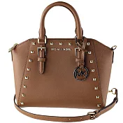 MICHAEL KORS 鉚釘防刮手提兩用包-駝色（現貨+預購）駝色