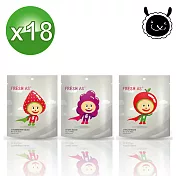 【壽滿趣】Fresh as天然凍乾水果片(草莓/葡萄/蘋果任選18包組)草莓18