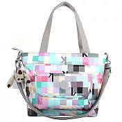 KIPLING 彩色格紋尼龍兩用包-彩格 (現貨+預購)彩格