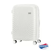 AT美國旅行者 24吋Erie流線硬殼飛機輪可擴充TSA行李箱(象牙白)