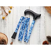 《Merry Sticks 悅杖》繽紛生活折疊手杖 - 藍色佩斯里