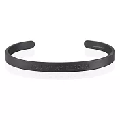 MANTRABAND You are my person 你是我要的 男款寬版霧面黑色手環