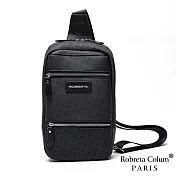 Roberta Colum - 尊爵格調率性隨身頭層牛皮單肩包黑