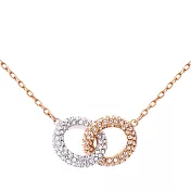 奧地利SWAROVSKI STONE 玫瑰金水晶項鍊
