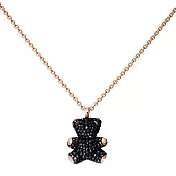 奧地利SWAROVSKI TEDDY 玫瑰金水晶項鍊