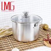 台灣製【LMG】304不鏽鋼吉品深型湯鍋18CM-提把