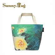 臺灣國寶美術館 棉布托特包-雨中牡丹