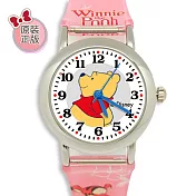 迪士尼 小熊維尼兒童學習手錶_29mm粉紅膠錶帶