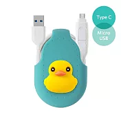 iDualink 二合一雙頭傳輸線 ( Type-C ) - 麋鹿先生/派提鴨/企鵝小丸派提鴨