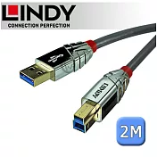 LINDY 林帝CROMO USB3.0 Type-A/公 to Type-B/公 傳輸線 2m (36662)