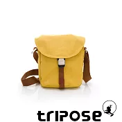 tripose MEMENTO系列微皺尼龍輕量防潑水郵差包 黃