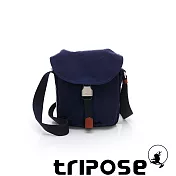 tripose MEMENTO系列微皺尼龍輕量防潑水郵差包 深藍