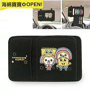 【海綿寶寶 x OPEN!】 多功能遮陽板置物夾 (台灣製)