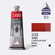 義大利Maimeri美利 Classico經典油畫顏料 60ml S3級-232 深鎘紅