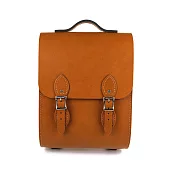 【The Leather Satchel Co.】英國原裝手工牛皮溫莎小後揹包 手提包 多功能兩用包 精湛工藝 新款磁釦設計方便開啟(倫敦棕)