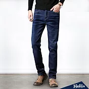 <現貨+預購>刷色加絨男士直筒牛仔褲 二色-HeHa-30(藍色）
