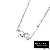 【ROYAL DAMON 羅亞戴蒙】925純銀系列 倆人 項鍊