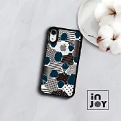 INJOYmall for iPhone XS 呼吸城市 耐撞擊邊框手機殼 B / 莫蘭迪黑