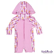 澳洲 RASHOODZ 兒童抗UV防曬連身泳衣附遮陽帽 (Polly小鸚鵡)12-24個月