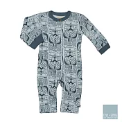美國 FINN & EMMA 有機棉長袖連身衣 (圖騰Boy)6-9個月