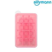 【韓國sillymann】100%鉑金矽膠副食品分裝盒(12格)粉色