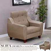 Homelike 喜家居單人座貓抓皮沙發(1875)