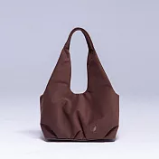 Lithe 日本 Ultrasuede環保超級纖維 輕柔肩背包 深咖啡深咖啡