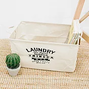 【收納職人】日式簡約帆布混麻無蓋收納/洗衣/置物提籃-Laundry
