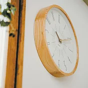 Zelller Life- 優雅實木 靜音 時鐘 掛鐘 自然色