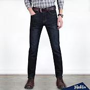 <現貨+預購>刷色直筒男式牛仔長褲 二色-HeHa-30（黑色）