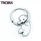 德國TROIKA旋轉北極熊鑰匙圈POLAR BABY KR8-03/WH