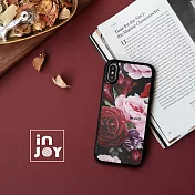 INJOYmall for iPhone XS 優雅綻放玫瑰 耐撞擊邊框手機殼 保護殼