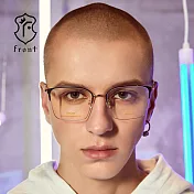 【Front 光學眼鏡】GM1902-三色可挑選(#簡約細方框光學眼鏡)Gnsv22銀框