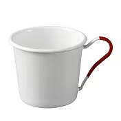 月兔印－琺瑯馬克杯（紅色手柄）2入組
