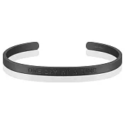 MANTRABAND One Day At A Time 認真過好每一天 消光黑男款寬版