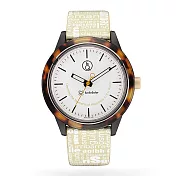 Q&Q SmileSolar 巴賽爾系列太陽能手錶-琥珀米Large/40mm