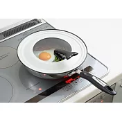 《YOSHIKAWA》日本鐵製可立式強化玻璃鍋蓋 26-30cm(日本製)