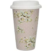 《CreativeTops》Katie雙層隔熱隨行杯(波斯菊粉260ml)