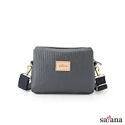 satana - Lady First 風格斜肩包 -板岩灰