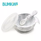 美國 Bumkins 寶寶矽膠餐碗組- 大理石紋