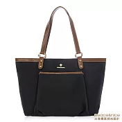 【PEACE&NICE】真皮麗芙OL立體口袋托特包(6色)純淨黑