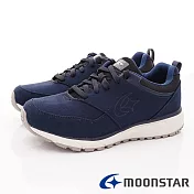 日本Moonstar戶外健走鞋-3E靜態防水健走鞋-SUM1855深藍-25~28cmJP25深藍