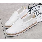 (預購商品)JDS.Shoes - 春夏熱銷麻繩邊簡約休閒鞋EU35白色