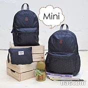 迷你柔星收納後背包(兒童ok)-黑色-搭配胸扣帶