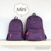 迷你柔星收納後背包(兒童ok)-紫色-搭配胸扣帶