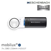 Low-Vision 低視力輔具 單眼視適用【德國 Eschenbach】7x/28D/35mm 德國製LED手持型非球面高倍單眼放大鏡 15117