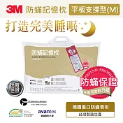 3M 防蹣記憶枕平板支撐型(M)