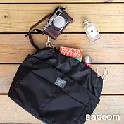 小SIZE高度可變包中包(後背包適用)-黑色-搭配提帶