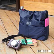 小SIZE高度可變包中包(後背包適用)-深藍-搭配提帶