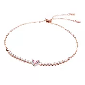 奧地利SWAROVSKI ONE 粉心玫瑰金手鍊